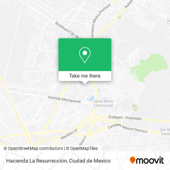 Hacienda La Resurrección map