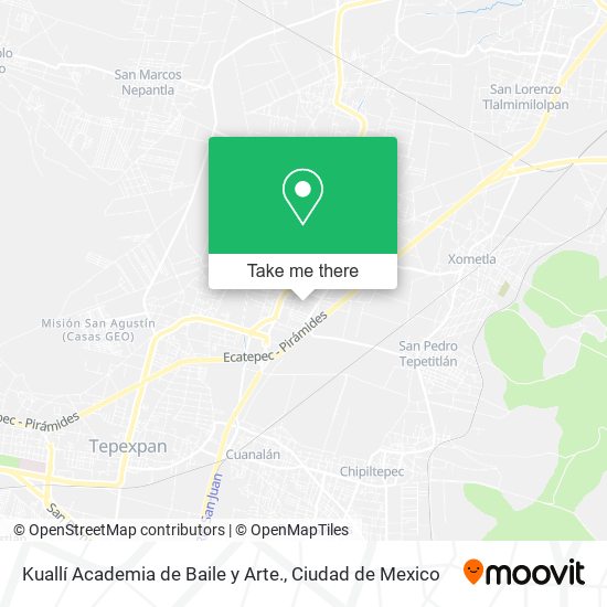 Kuallí Academia de Baile y Arte. map