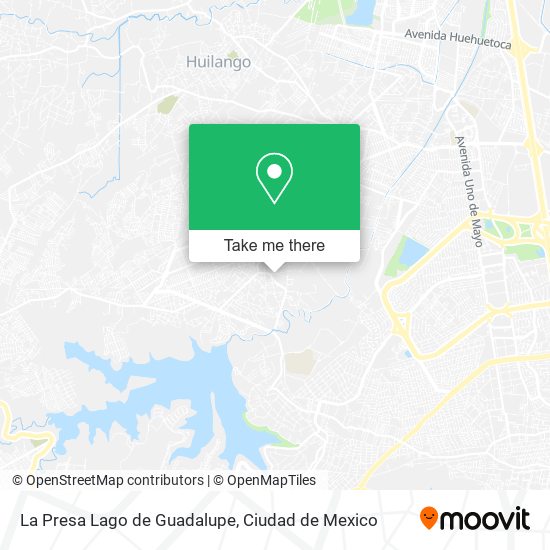 Mapa de La Presa Lago de Guadalupe