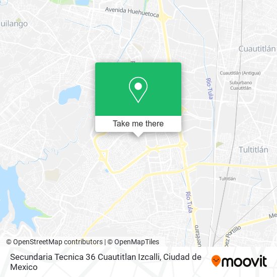 Mapa de Secundaria Tecnica 36 Cuautitlan Izcalli