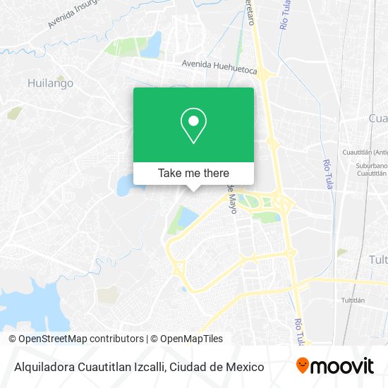 Alquiladora Cuautitlan Izcalli map