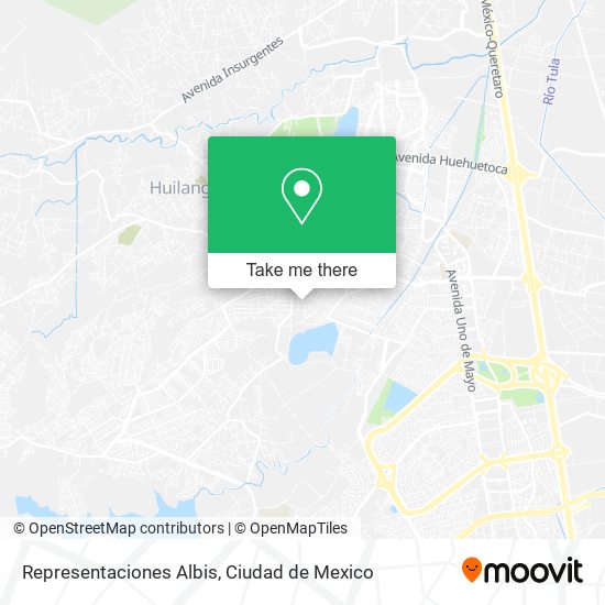 Representaciones Albis map