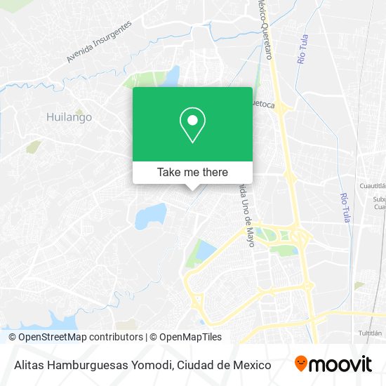 Alitas Hamburguesas Yomodi map