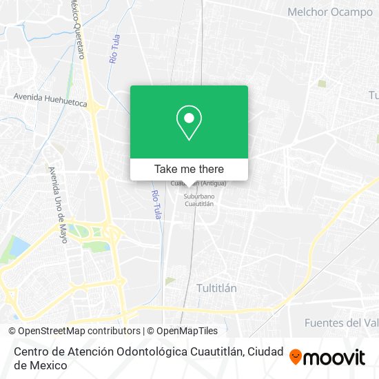 Mapa de Centro de Atención Odontológica Cuautitlán