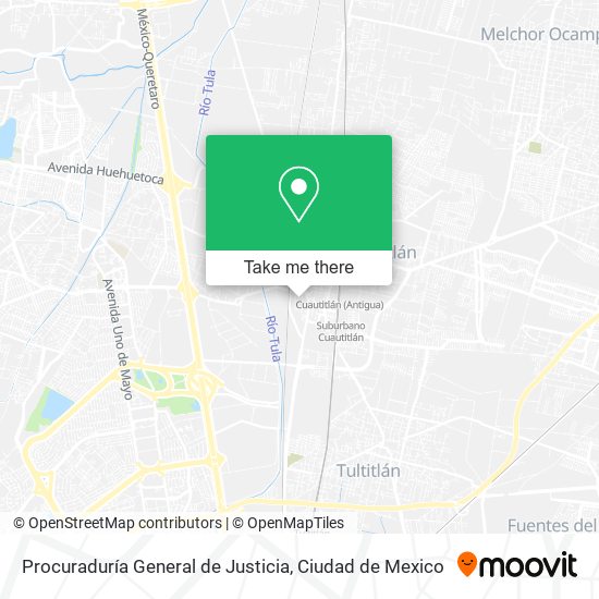 Procuraduría General de Justicia map