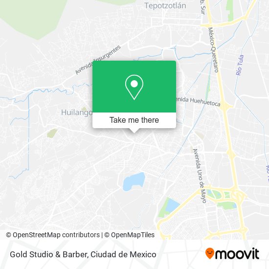 Gold Studio & Barber map