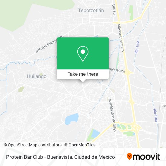 Mapa de Protein Bar Club - Buenavista