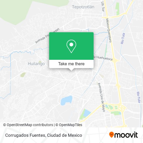 Corrugados Fuentes map