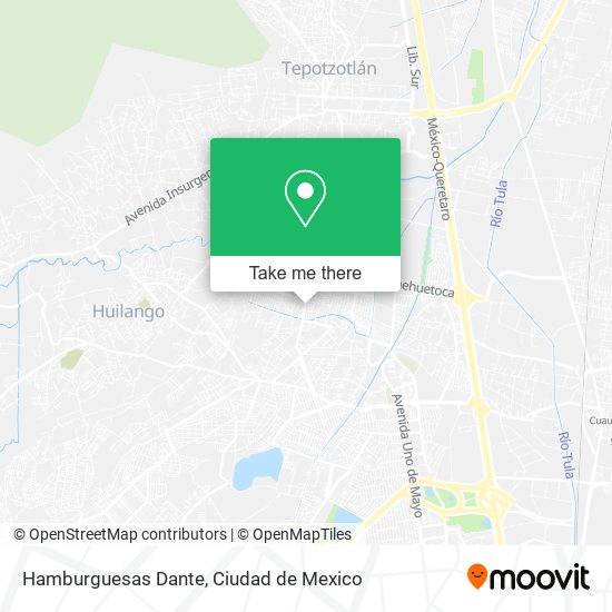 Hamburguesas Dante map