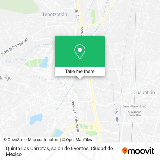 Mapa de Quinta Las Carretas, salón de Eventos