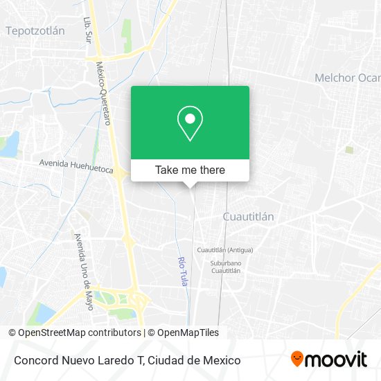 Concord Nuevo Laredo T map