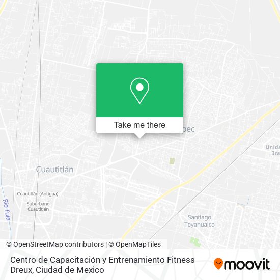 Mapa de Centro de Capacitación y Entrenamiento Fitness Dreux