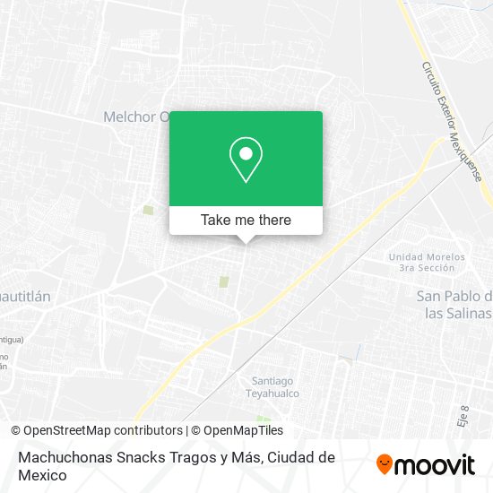 Mapa de Machuchonas Snacks Tragos y Más