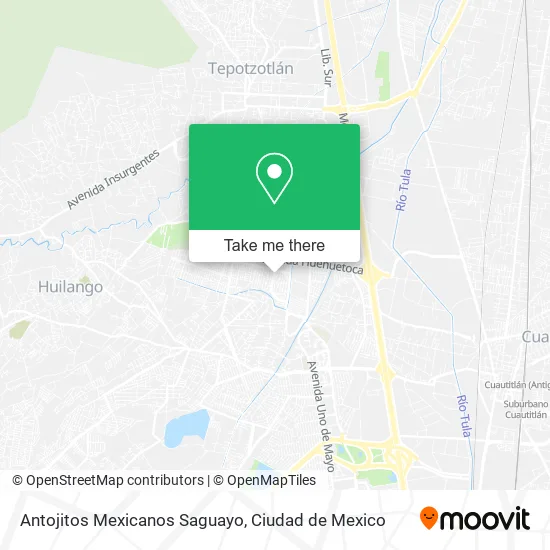Antojitos Mexicanos Saguayo map