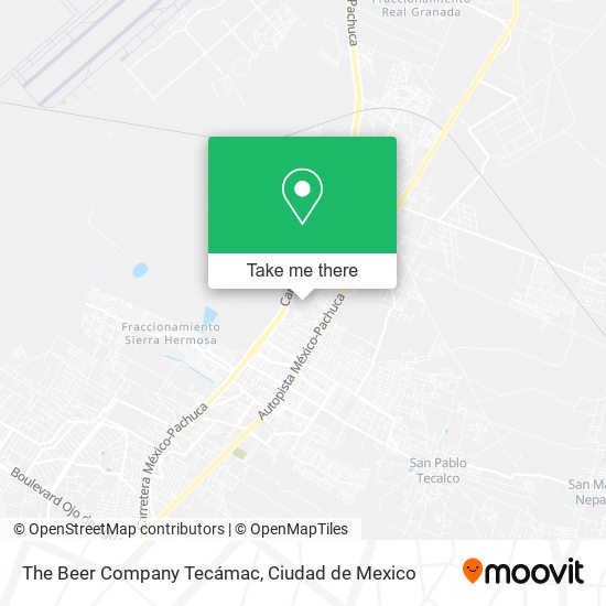 Mapa de The Beer Company Tecámac