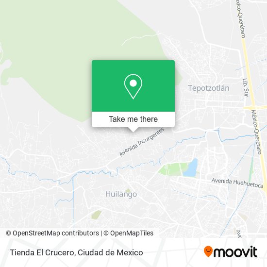 Mapa de Tienda El Crucero