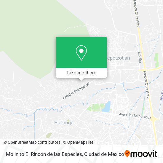 Molinito El Rincón de las Especies map