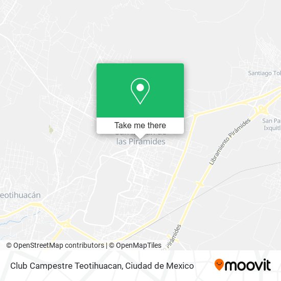 Mapa de Club Campestre Teotihuacan