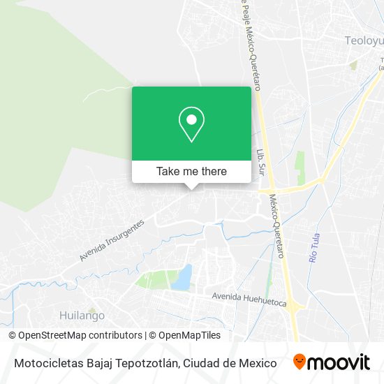 Mapa de Motocicletas Bajaj Tepotzotlán