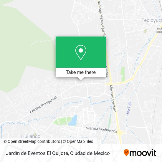 Jardín de Eventos El Quijote map