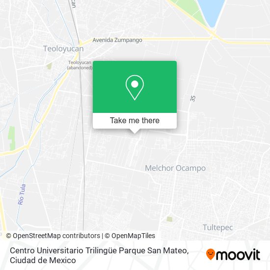 Centro Universitario Trilingüe Parque San Mateo map