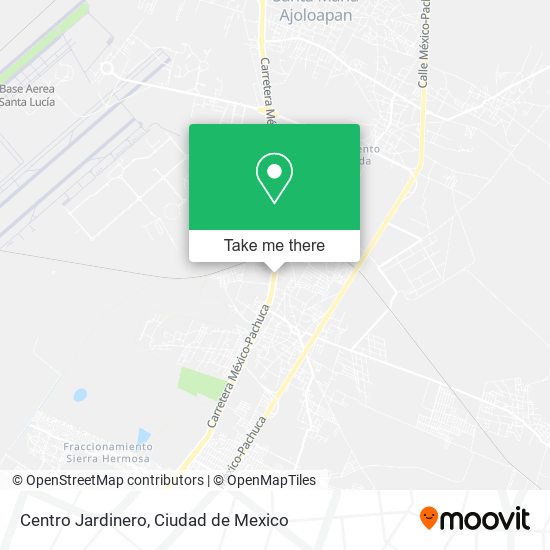 Centro Jardinero map