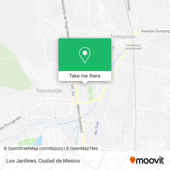 Mapa de Los Jardines
