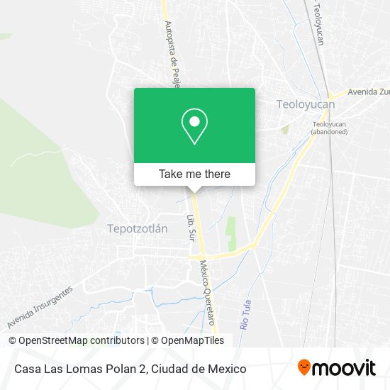 Casa Las Lomas Polan 2 map
