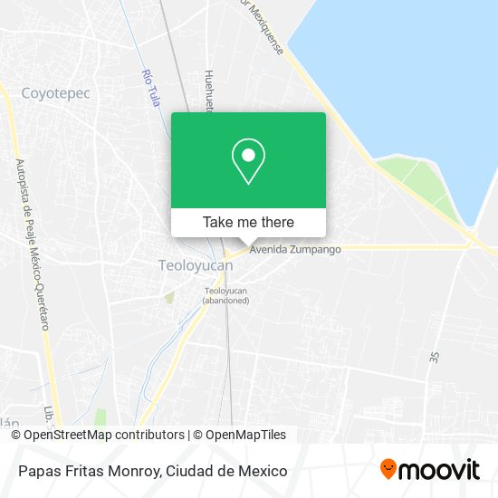 Papas Fritas Monroy map