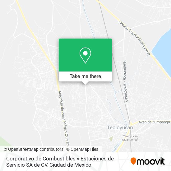 Mapa de Corporativo de Combustibles y Estaciones de Servicio SA de CV