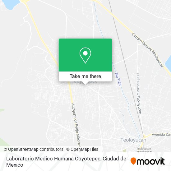 Laboratorio Médico Humana Coyotepec map