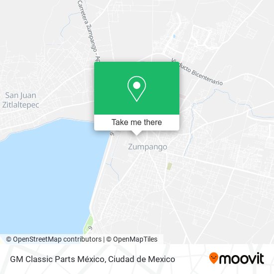 GM Classic Parts México map