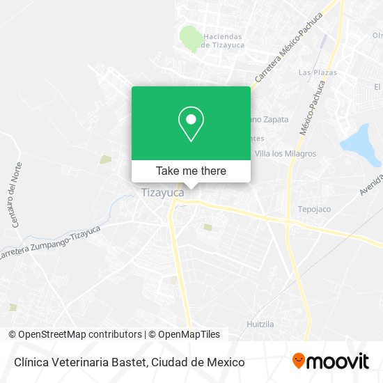 Clínica Veterinaria Bastet map