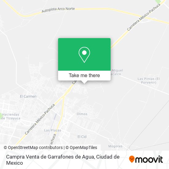 Campra Venta de Garrafones de Agua map