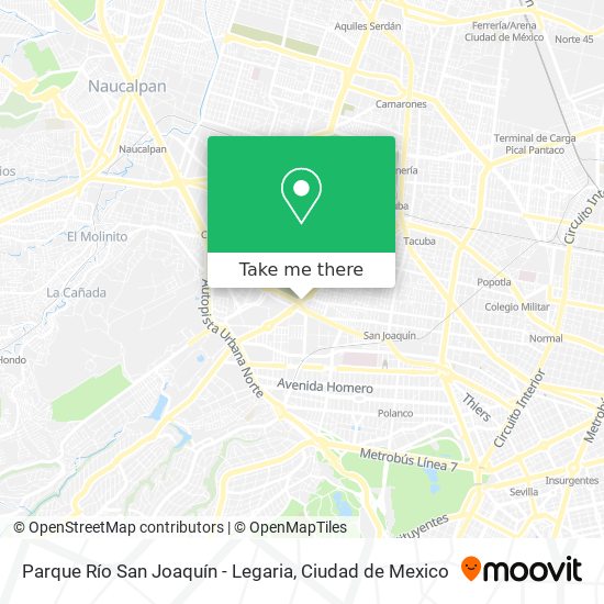 Parque Río San Joaquín - Legaria map