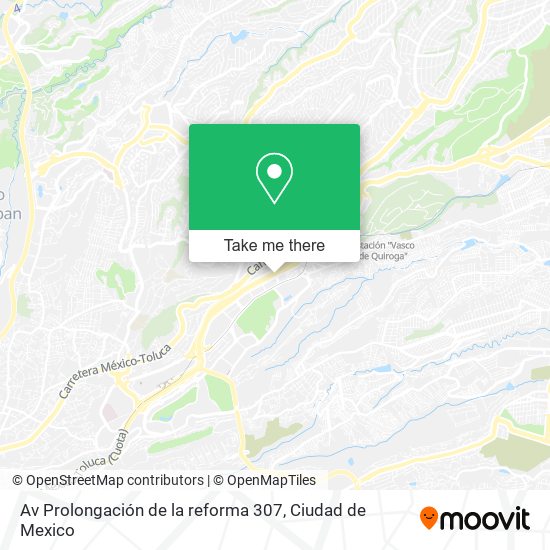 Av  Prolongación de la reforma 307 map