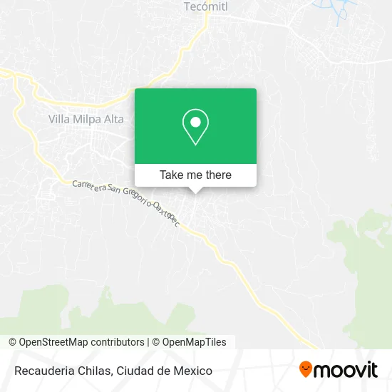 Recauderia Chilas map