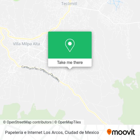 Papelería e Internet Los Arcos map
