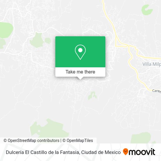 Mapa de Dulcería El Castillo de la Fantasia