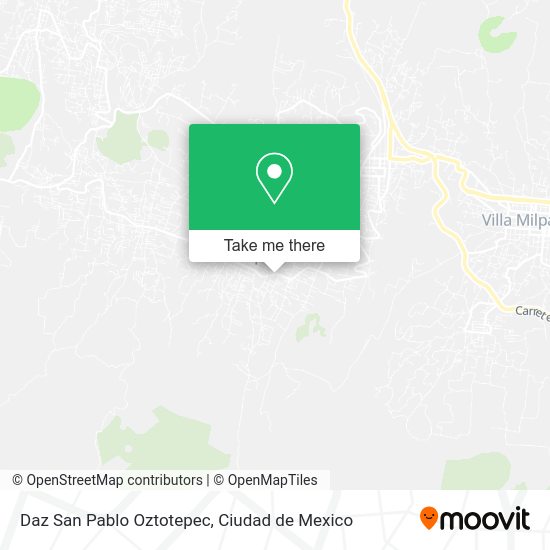 Daz San Pablo Oztotepec map