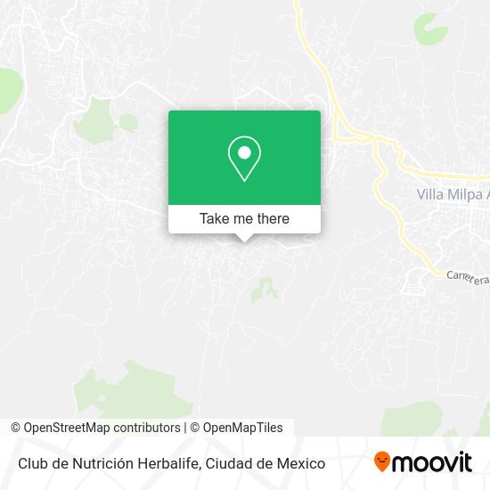 Mapa de Club de Nutrición Herbalife