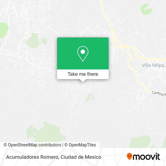 Acumuladores Romero map