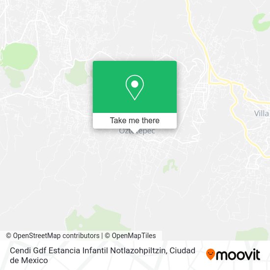 Cendi Gdf Estancia Infantil Notlazohpiltzin map