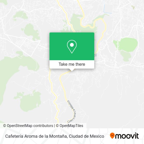 Mapa de Cafetería Aroma de la Montaña