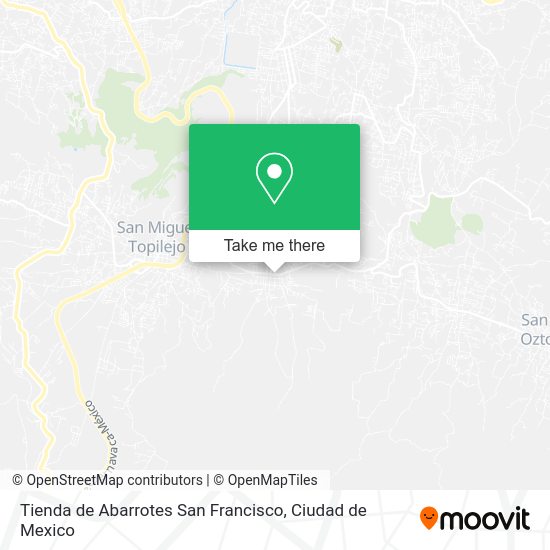 Mapa de Tienda de Abarrotes San Francisco