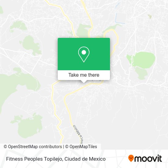 Mapa de Fitness Peoples Topilejo