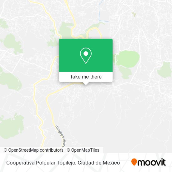 Mapa de Cooperativa Polpular Topilejo