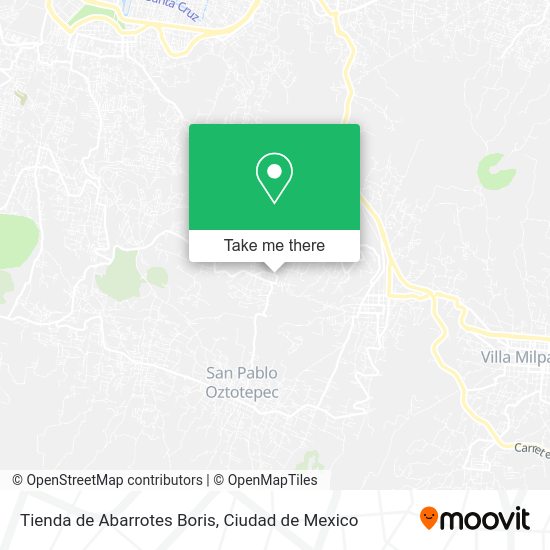 Mapa de Tienda de Abarrotes Boris