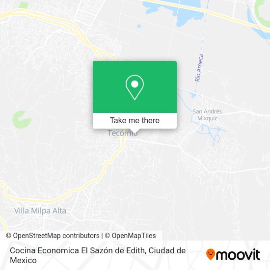 Cocina Economica El Sazón de Edith map