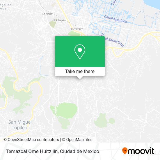 Temazcal Ome Huitzilin map